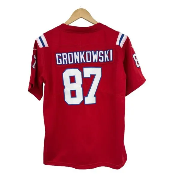 Outerstuff Rob Gronkowski #87 Tampa Bay Buccaneers Youth T-Shirt | Gray Player Name & Number Shirt | Officially Licensed NFL